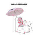 Cadeira Infantil com Guarda-Sol